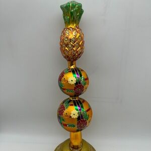 1998 Christopher Radko Pineapple Finial 15" Tree Topper 98-466-0